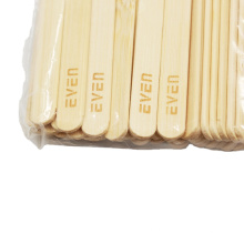 Environmental Protection Logo Stamp Engraved Bamboo Disposable Ice Cream Stick Wood